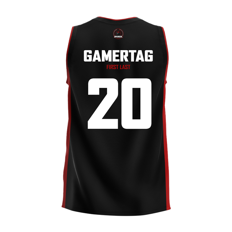 Basketball Sportswear in Black & Red Designs Jerseys