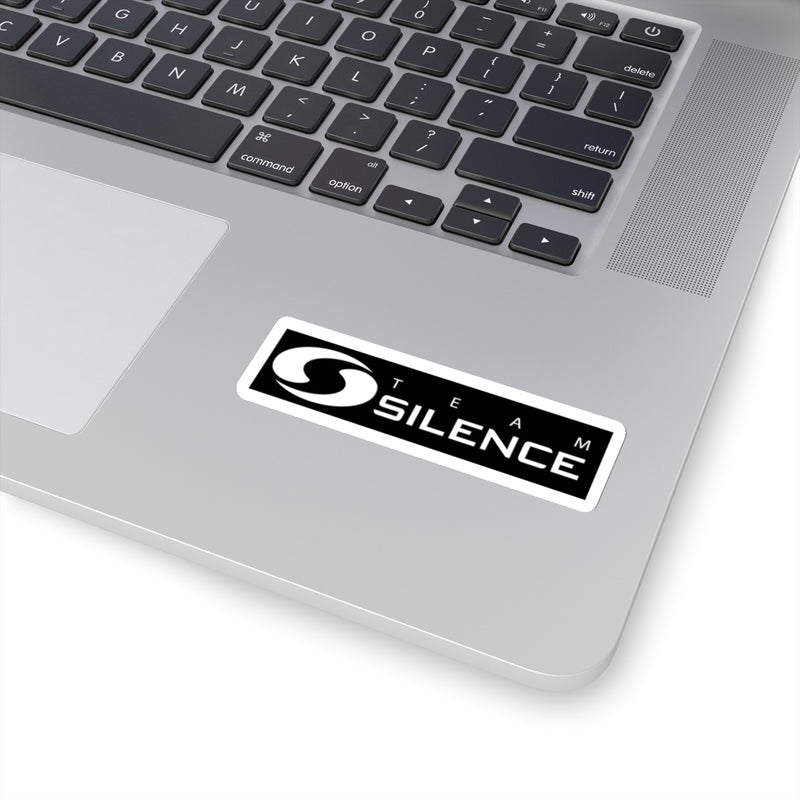 Team Silence Text Logo Sticker