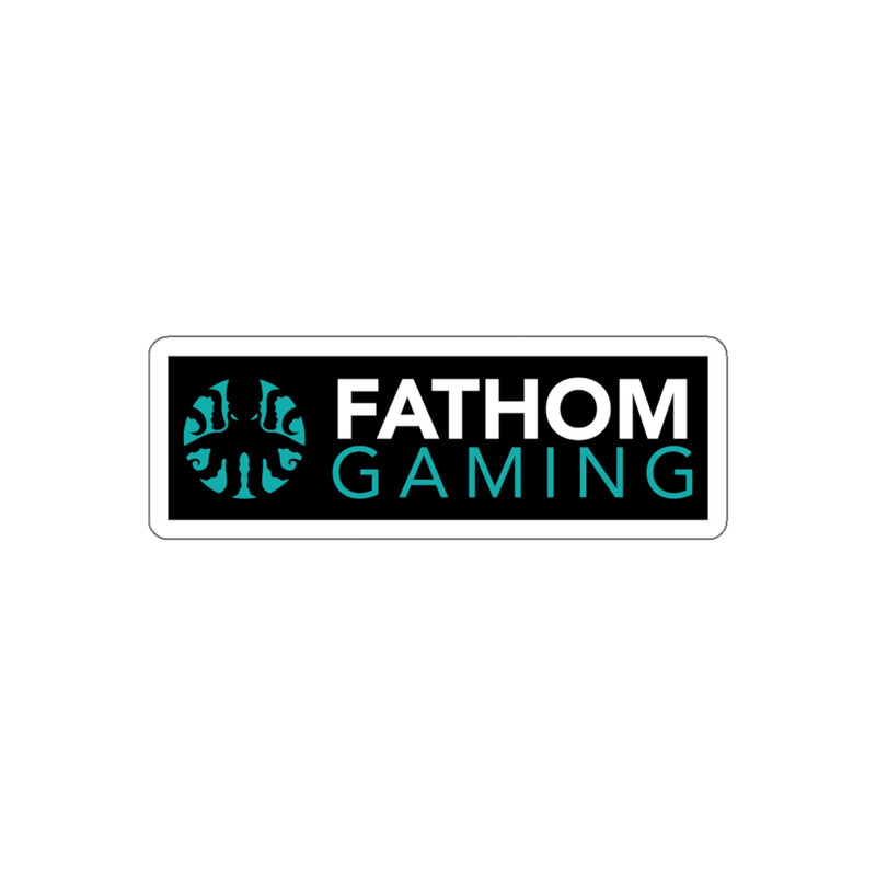 Fathom Gaming Text Logo Sticker