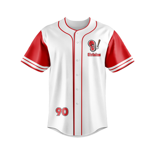 SMB3 - Sirloins - LONGBALLO Baseball Jersey – Sector Six Apparel