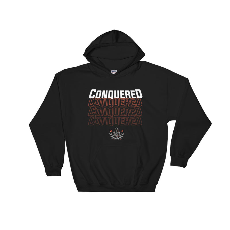Conquered Text Hoodie