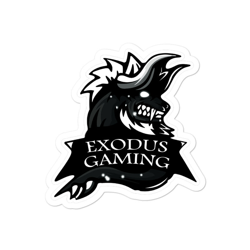 Exodus Gaming Logo Sticker - Grey