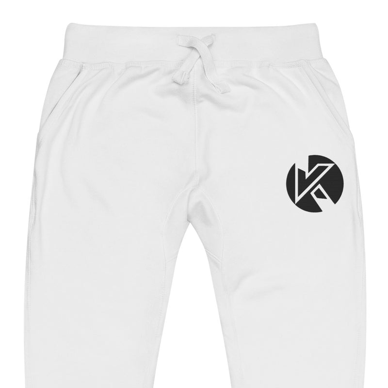 Kulture Gaming White Embroidered Joggers